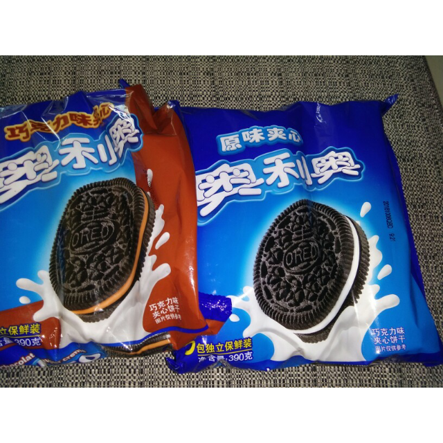 奥利奥轻甜夹心饼干390g袋
