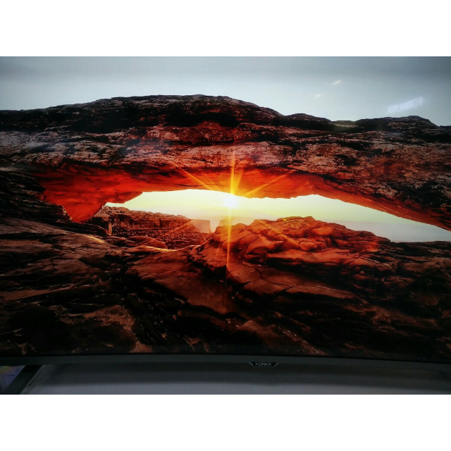 > 康佳(konka)曲面led液晶电视qled55x60u商品评价 > 这款电视外观也
