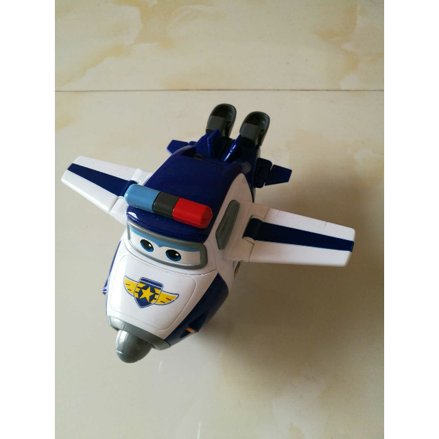 奥迪双钻auldey超级飞侠儿童玩具男孩益智变形机器人包警长710250