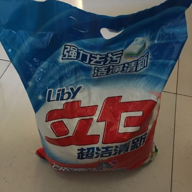 【苏宁易购超市】立白(liby) 超洁清新 无磷洗衣粉4kg(新旧包装随机