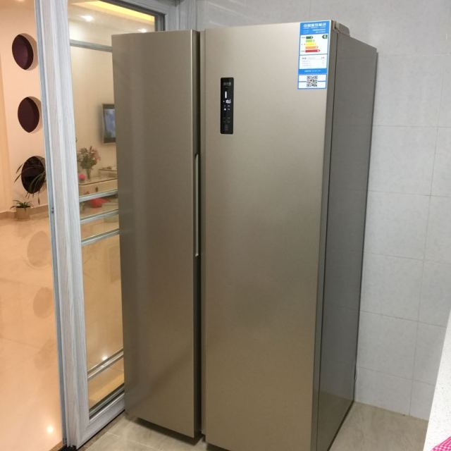 美菱melingbcd551wpcx551升风冷对开门冰箱变频节能电脑控温玫瑰金