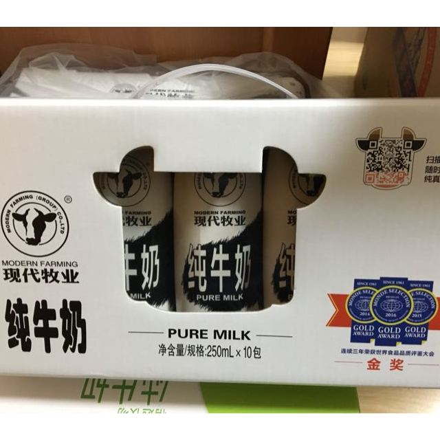 食品保健/酒水飲料 牛奶乳品 純牛奶 蒙牛(mengniu) 現代牧業純牛奶