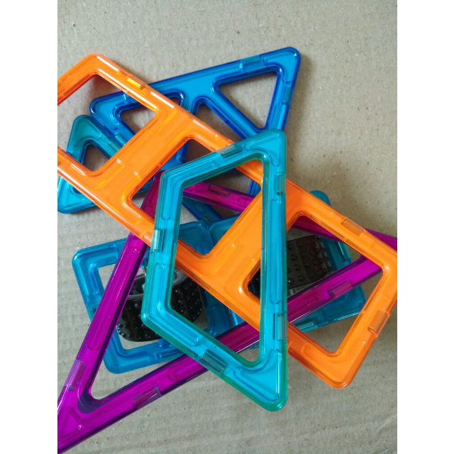 儿童拼装男孩女孩百变提拉磁性拼装散件益智玩具 梯形高清大图|实物图