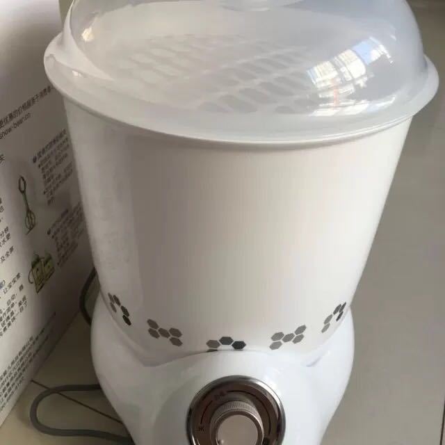 > 小白熊奶瓶消毒器 婴儿奶瓶蒸汽消毒锅hl0870 宝宝奶瓶消毒器带烘干
