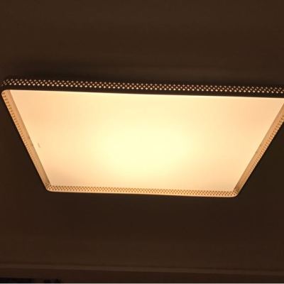 欧普照明 长方形led调光客厅吸顶灯具 金色大气现代简约灯饰