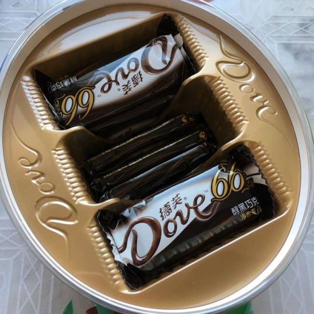 【苏宁易购超市】德芙可可醇黑66%巧克力碗装252g