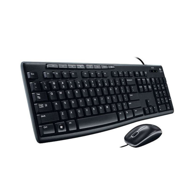 罗技(logitech)mk200 有线键鼠套装usb台式机笔记本电脑多媒体商务办