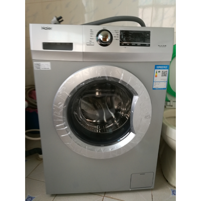 海尔(haier)g80718b12s 全自动 滚筒洗衣机 8公斤上排水bldc变频静音