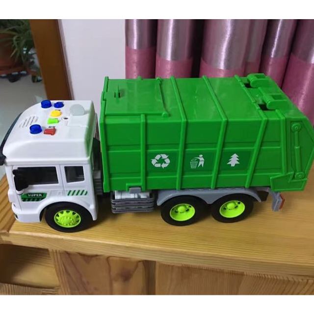 lefei/乐飞 大号儿童惯性音乐玩具工程车3岁垃圾车环卫清洁车模型男孩