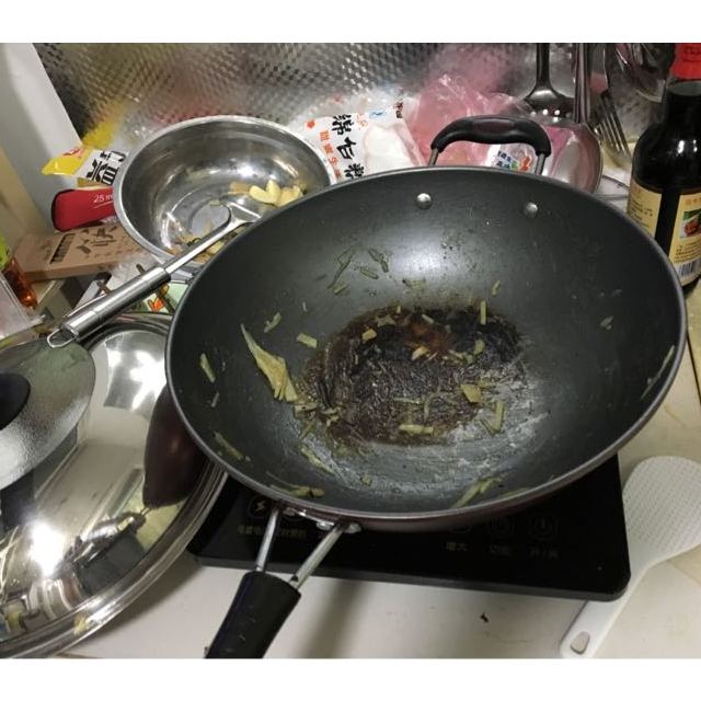 32cm富铁平底炒锅 盖子不粘锅少油烟锅燃气灶锅明火电磁炉所有炉具