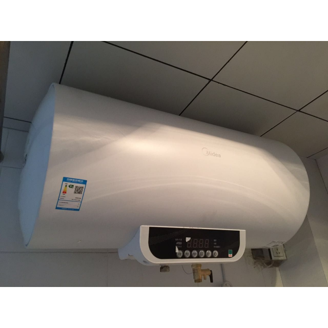 美的(midea)60l无线遥控式电热水器f60-21wb1(e)(遥控)双管加热 一级