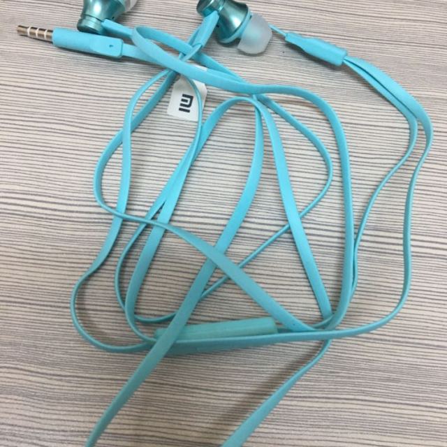 小米mi活塞耳机基础版蓝色入耳式线控手机耳机