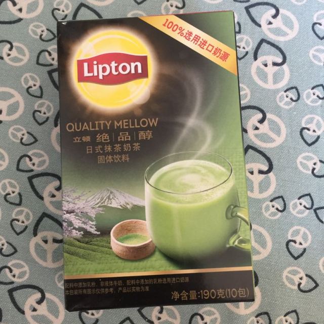 立顿(lipton)绝品醇日式抹茶奶茶固体饮料10包190g line限量款 (新老