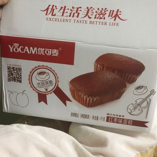 优麦枣泥蛋糕早餐1000g整箱红枣糕点心软小面包零食