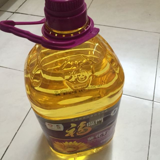中粮福临门压榨一级葵花籽油4l桶家用脱壳压榨充氮保鲜食用油