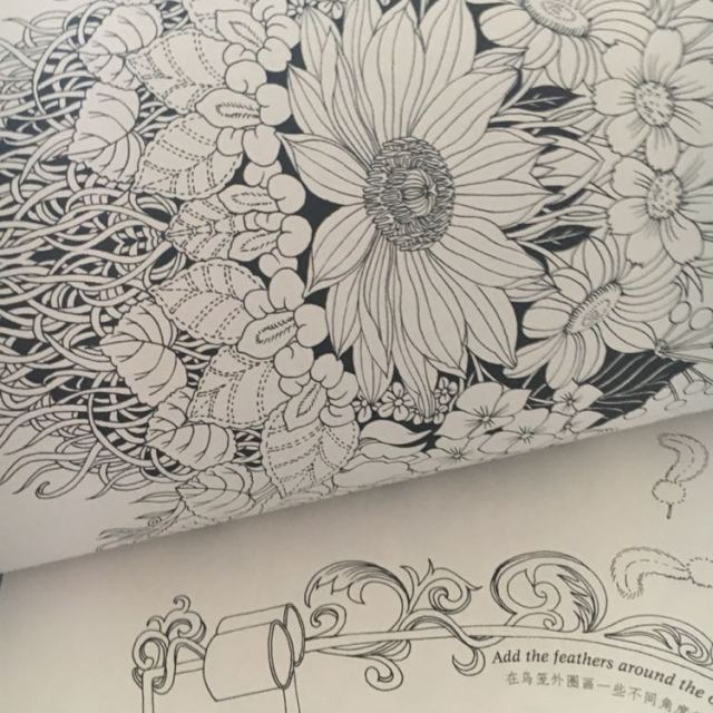 【无画笔】减压手绘涂色书秘密森林正版 创意涂鸦填色图书籍 韩国艺术