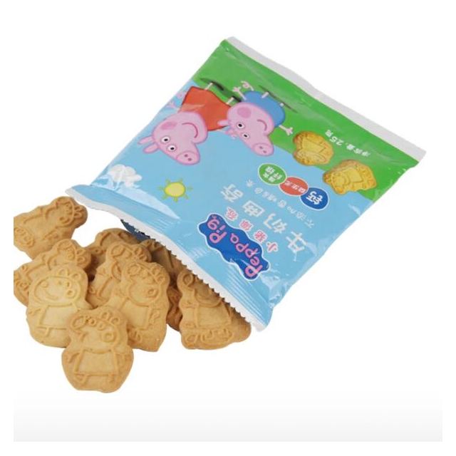 小猪佩奇peppapig 牛奶曲奇饼干 (3-12岁适用)25g/袋 国产儿童饼干