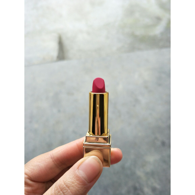 ysl圣罗兰口红方管限量小样1.3g保湿滋润持久不脱色唇膏 208#玫红色
