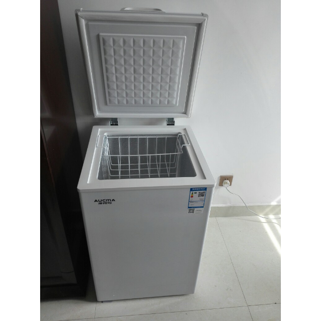 澳柯玛 bc/bd-100ht 100升 家用小型顶开门卧式冷柜冷藏冷冻单温冰柜