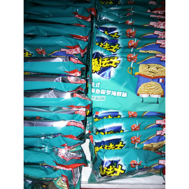 【苏宁易购超市】魔法士脆不可挡26g*48包章鱼保罗方便面开袋即食