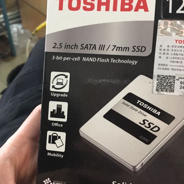 东芝toshibaq300系列120gsata3ssd固态硬盘