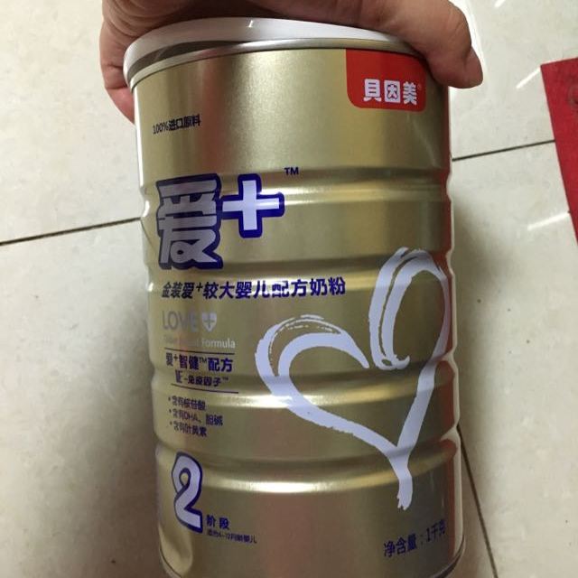 【苏宁自营】贝因美(beingmate)金装爱 婴儿配方奶粉2段(6-12个月适用