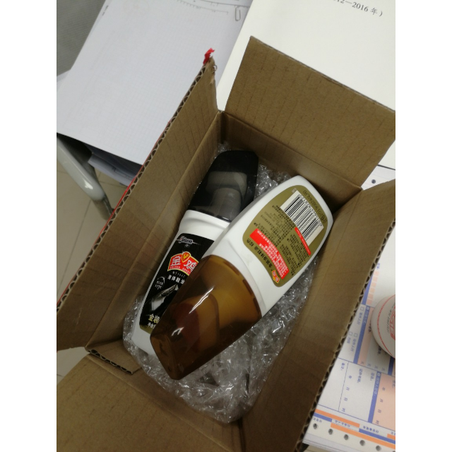 金鸡 液体鞋油 棕色75g 鞋膏 上海庄臣出品 棕色