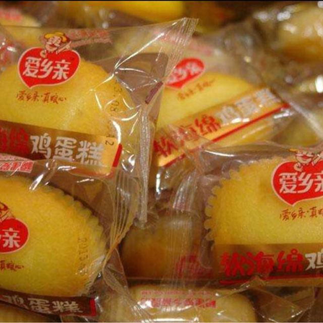 【苏宁易购超市】爱乡亲欧式蛋糕鲜奶鸡蛋糕整箱软小蒸蛋糕早餐面包
