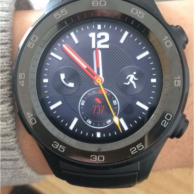 huawei watch 2 华为第二代智能手表 黑色运动表带 蓝牙版 蓝牙通话