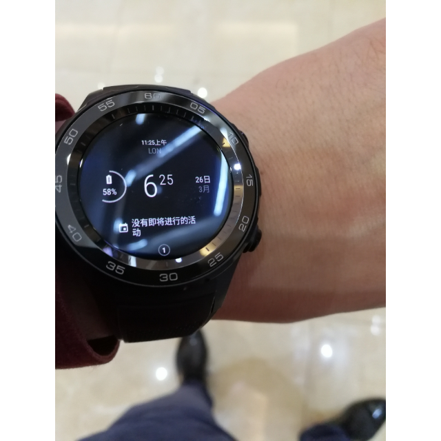 huawei watch 2 华为第二代智能手表 黑色运动表带 蓝牙版 蓝牙通话