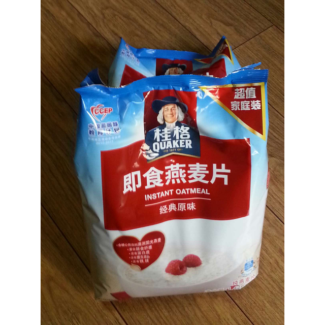 【苏宁易购超市】桂格即食燕麦片1478g超值装 原味早餐冲饮燕麦片杂粮