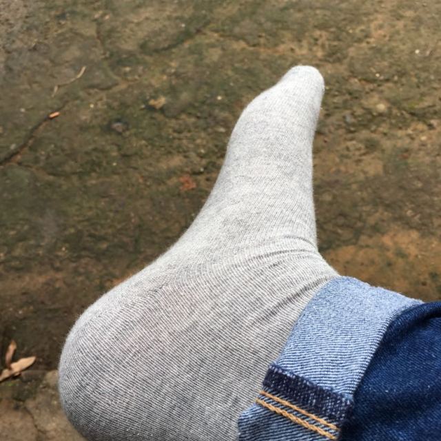 男士袜子中筒棉袜四季商务袜透气袜子男p3014 春夏中筒袜 浅灰5税装