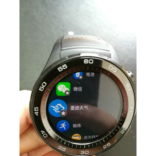 huawei watch 2 华为第二代智能手表 黑色运动表带 蓝牙版 蓝牙通话