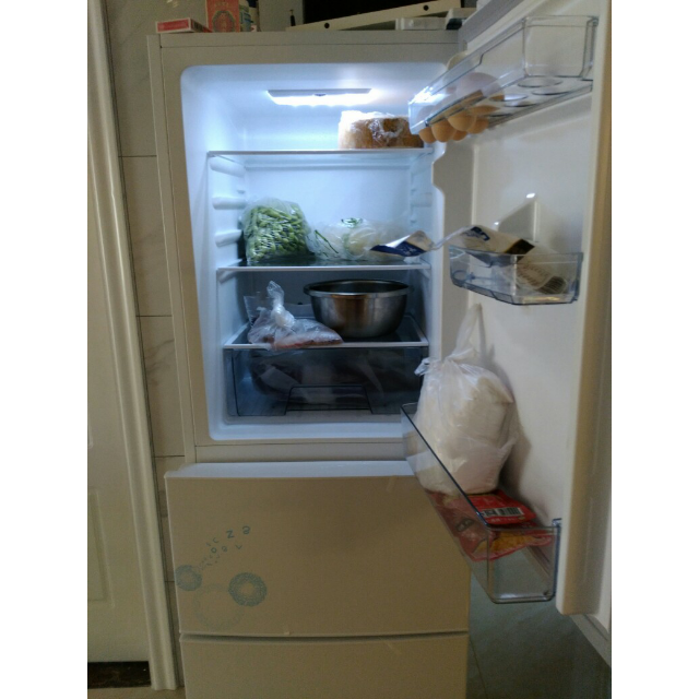 美的(midea)三门冰箱 一级能效电冰箱206升bcd-206tm(e)悦动白