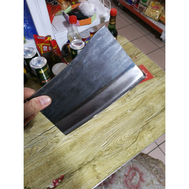 正士作金门65锰钢菜刀 斩骨刀剁骨刀骨刀大骨刀厨师专用手工锻打非