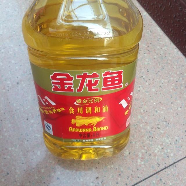 金龙鱼黄金比例食用调和油4l食用油调和油