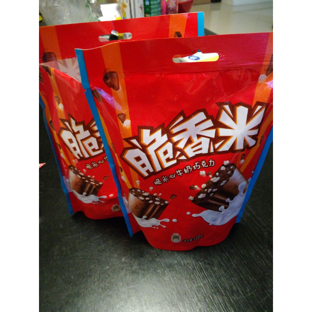 德芙dove脆香米脆米心牛奶巧克力120g袋装休闲零食巧克力豆