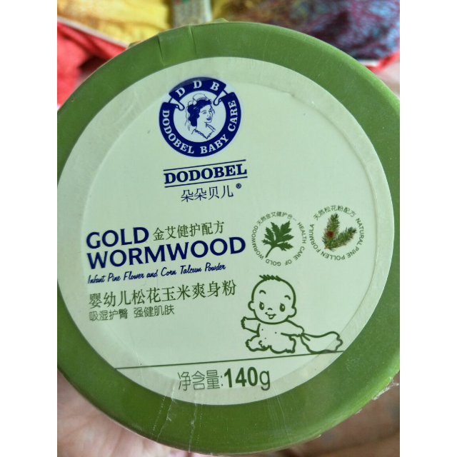 朵朵贝儿婴幼儿松花玉米爽身粉140g