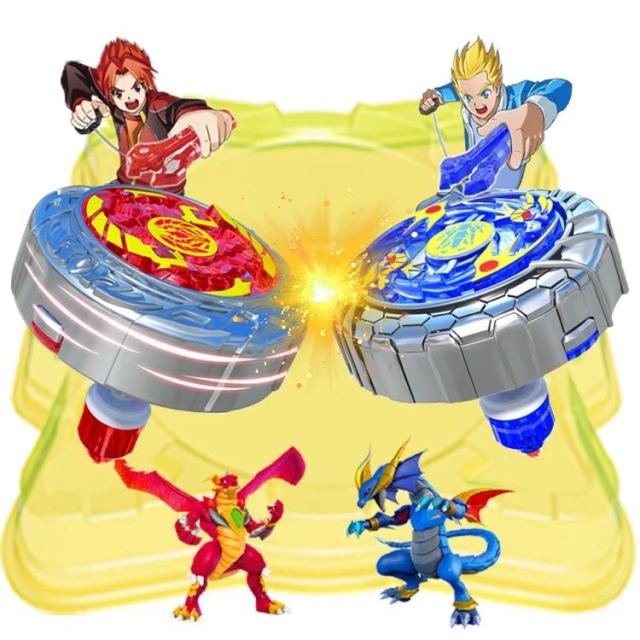 灵动创想 魔幻陀螺2代升级版儿童玩具男孩豪华对战套装 -深海冰龙神