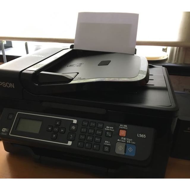 爱普生(epson)l565 墨仓式 网络传真打印机一体机(打印 复印 扫描 云