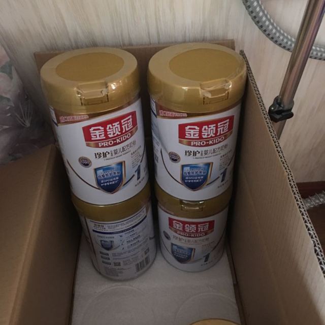 伊利金领冠珍护婴儿配方奶粉1段900g*6听(整箱)商品评价 刚开始买