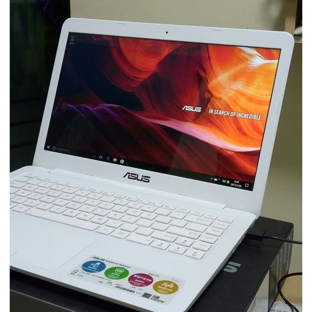 华硕(asus) r417sa3160 14英寸轻薄办公笔记本电脑 (四核n3160 4g