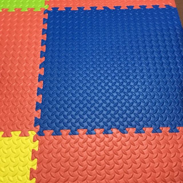 明德双面树叶纹拼接地垫 大号加厚泡沫地板垫子儿童安全防护爬行垫60*