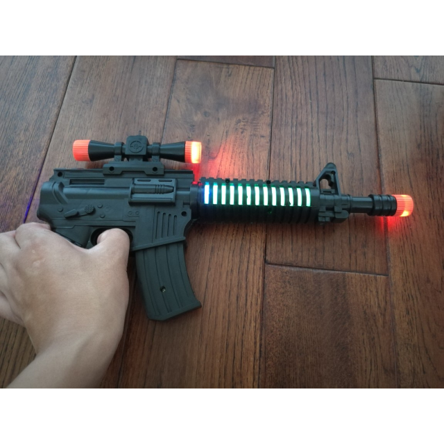 袋装 全新优惠款电动八音枪 儿童玩具枪 闪光音乐 模型枪评价【怎么样