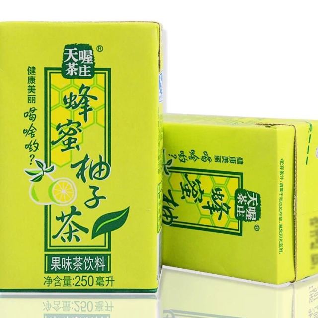 【天喔茶庄 蜂蜜柚子茶250ml*6盒】饮料饮品