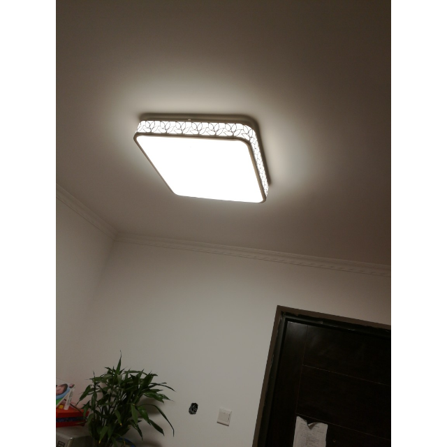 德力西led照明灯饰玉叶 现代简约调光客厅灯卧室灯吸顶灯评价【怎么样