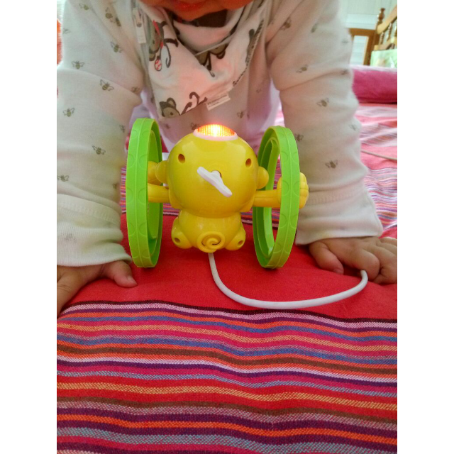 > 立健 电动翻斗玩具会翻跟头的翻滚猴子带灯光音乐送礼玩具商品评价