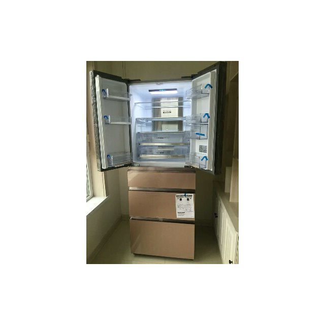 > 海尔(haier) bcd-405wdgqu1 405升 多门冰箱 节能 干湿分储(玫瑰金