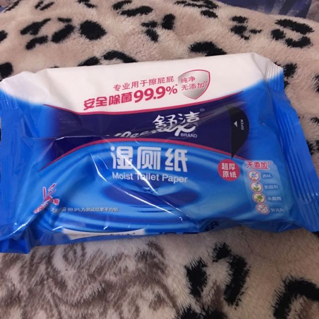 舒洁kleenex湿厕纸家庭装40片