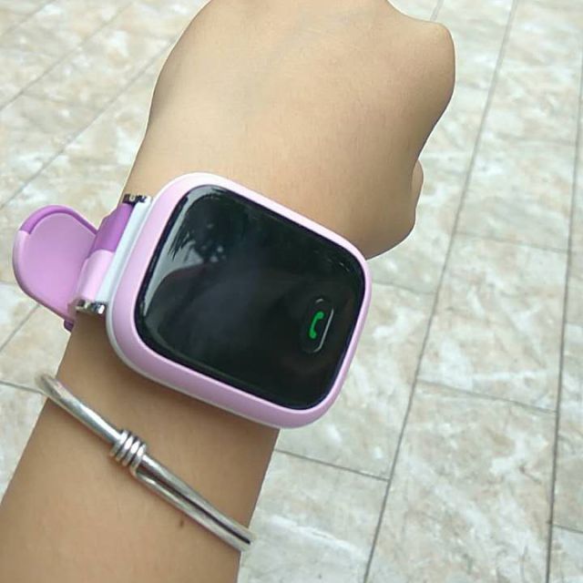 小天才y02 电话手表智能防水儿童手表 学生定位电话手环学习手机 紫色